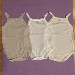 西松屋＊リボン付き＊ロンパース肌着＊90cm(3点セット)