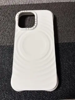 CASETIFY ホワイト　ウェーブシリコンケース 　iPhone17