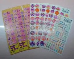レトロ可愛いデコ文字シール セット売り