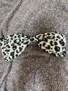 ヒョウ柄　リボン
