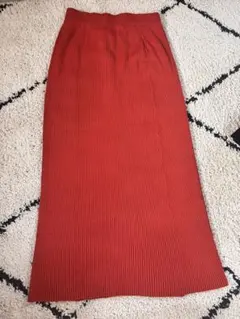 新品　coca コカ　リブニットスカート　タイトスカート　レッド　赤