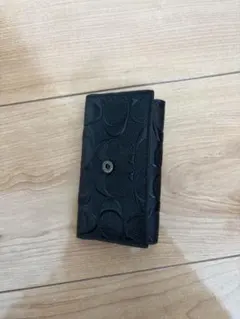 coach 黒 ファイブリング キーケース