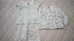 プチバトー　セット売り　女の子　セットアップ　カーディガン　花柄