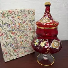 MURANO ムラノ 金彩 スワン モチーフ レッド グラス MURANO ムラノ 金彩 スワン モチーフ レッド グラス - メルカリ