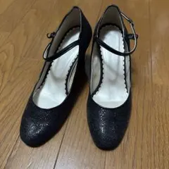 marie femme ストラップパンプス ブラック ラメのサムネイル