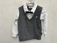 POLO フォーマルシャツ グレー/ホワイト