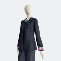 LEONARD レオナール ジャケット レディース ブラック 花柄 黒