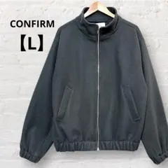 コンファーム CONFIRM フリースブルゾン ジップアップ 上着 L 濃グレー