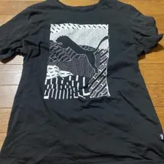 PUMA ブラック グラフィックTシャツ L