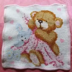 フェイラークマとウサギのタオルハンカチ