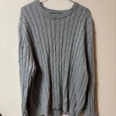 L.L.Bean ケーブルニットセーター XL グレー