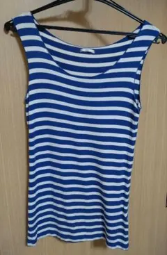 ボーダー柄 タンクトップ Mサイズ