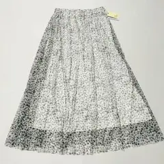 新品　charm berry tic ダルメシアン柄　シフォンスカート　ロング