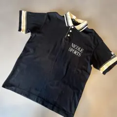 NICOLE SPORTS ブラックポロシャツ 半袖サイズ40のサムネイル