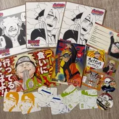 ジャンプフェア特典 ナルト ボルト 色紙 シール NARUTO BORUTO