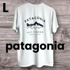 【美品☆】patagonia フライフィッシング Tシャツ L 白 メンズのサムネイル