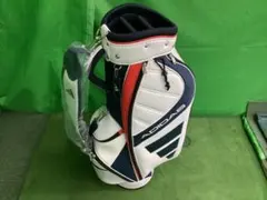 adidas ゴルフ キャディバッグ ホワイト ネイビー レッド トリコロールのサムネイル