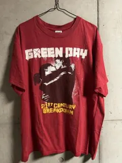 GREEN DAY グリーンデイ 半袖 Tシャツ バンド レッド L 2435 GREEN DAY グリーンデイ 半袖 Tシャツ バンド レッド L 2435 - メルカリ