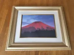 石原昌幸 赤富士 日本画 額付き 美品‼️ - メルカリ