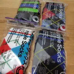 ファミリーマート靴下4足セットアーガイルソックスなど 25-28cm 新品