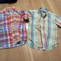 Ralph Lauren 半袖シャツ 100サイズ チェック柄