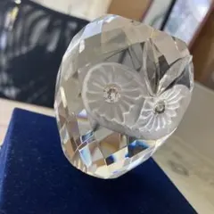 クリスタルガラス　フクロウ　置物
