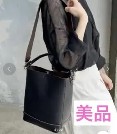 【お値下げ不可/即購入可】スピックアンドスパン バケットバッグ　ショルダーバッグのサムネイル