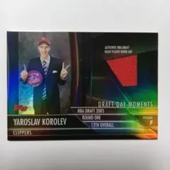 Yaroslav Korolev 2005 NBA Draft Card