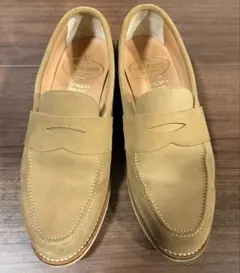 GRENSON スエード ローファー ベージュ - メルカリ