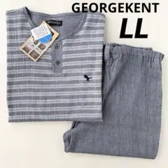 メンズ　ジョージケント　パジャマ　半袖　7分丈パンツ　LL 綿100% 新品