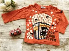 ミキハウス DOUBLE.B ポップコーンフィーバー Tシャツ 80cm