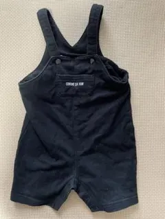 COMME CA ISM ベビーサロペット　黒　80サイズ