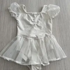 Chacott KIDS ホワイトレオタード M