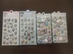 新品ブブLABUBU大人おしりぷにぷに3D 立体2枚&ぷくぷくシール2枚セット