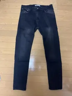 ZARA ブラックデニムパンツ EUR 44
