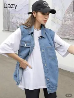 【SHEIN】 デニムベスト