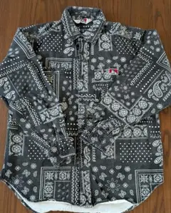 BEN DAVIS　ペイズリー柄 長袖シャツ Sサイズ