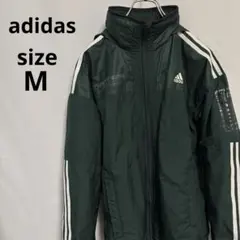 adidas ナイロンジャケット 3ライン フルジップ ナイロンジャケット