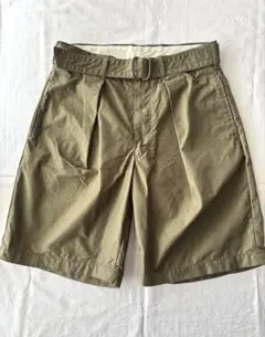 sage de cret ×EDIFICE ベルト付きショートパンツ　カーキのサムネイル