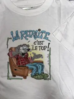 Tシャツ Lサイズ 古着 ホワイト　90s アニマルT