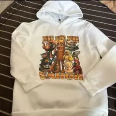 イタリアンブレインロット 未使用 ホワイトパーカー 裏起毛 150cm