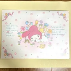 超貴重!!平成元年の赤頭巾のマイメロちゃんノート。おまけのメッセージメモ4枚。 超貴重!!平成元年の赤頭巾のマイメロちゃんノート。おまけのメッセージ