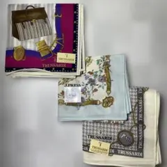 【新品】TRUSSARDI含む　ハンカチ　3枚