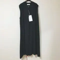 【新品】hareiro レーヨンクレープワンピ LL 濃緑