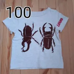 LOGOS キッズ Tシャツ 昆虫柄 100サイズ カブト虫 クワガタのサムネイル