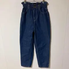 classicalelf ハイウエスト ダークブルー デニムパンツ
