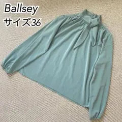 ballsey ボールジィ シルキークロス ボウタイブラウス　36 美品のサムネイル