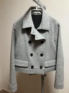 theory luxe グレー ダブルブレストジャケット