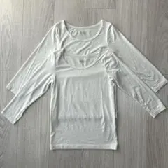 ユニクロ ヒートテック 長袖 白 120cm 2枚セット