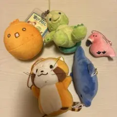 ぬいぐるみ マスコット 묶음 판매 でこぽんラスカル オルメル フラミンゴ 돌고래